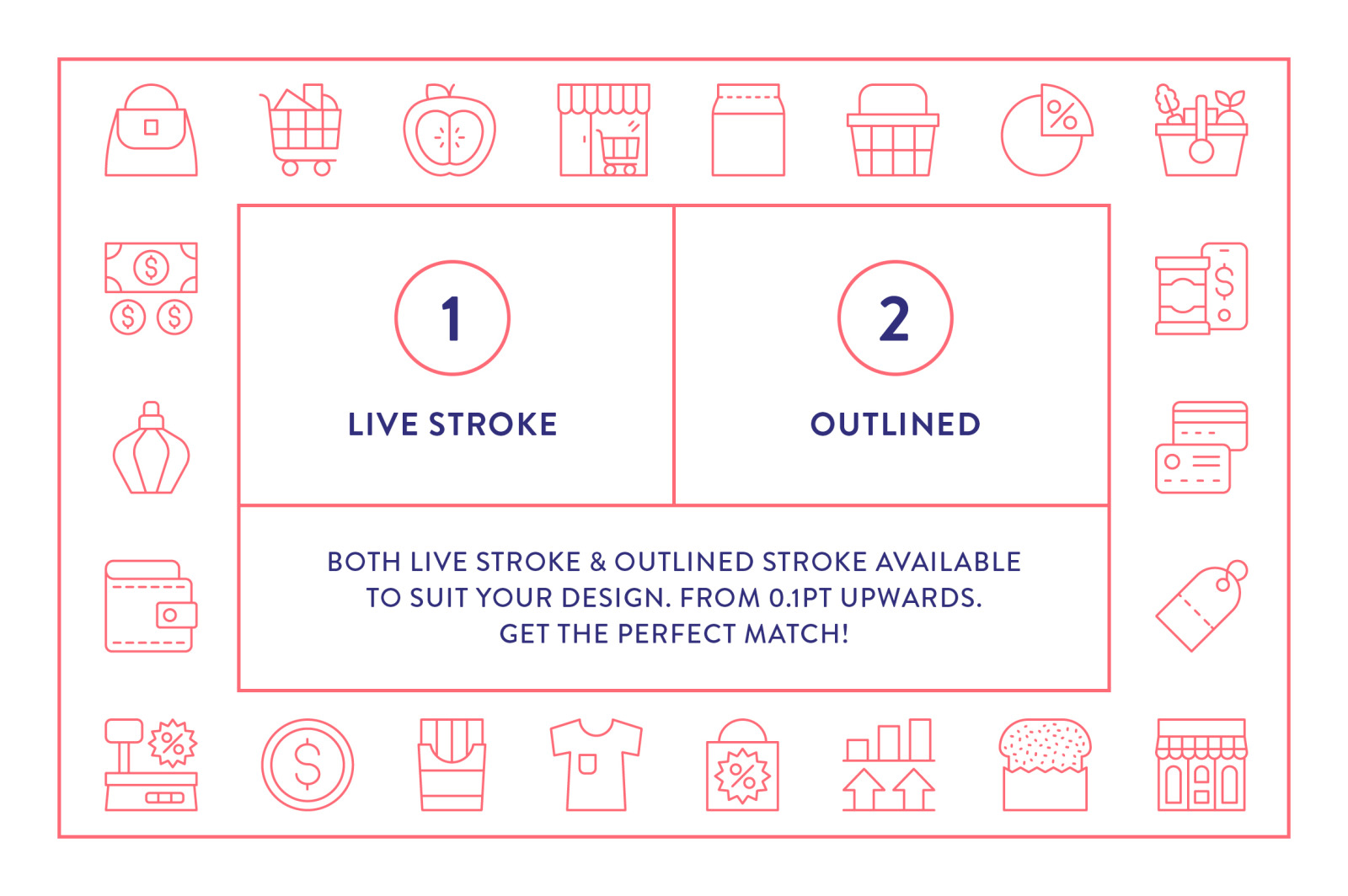 Shopping Line Icons Shopping Line Icons