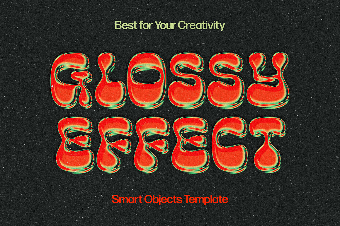 Lustrous 3D Text Effect Lustrous 3D Text Effect