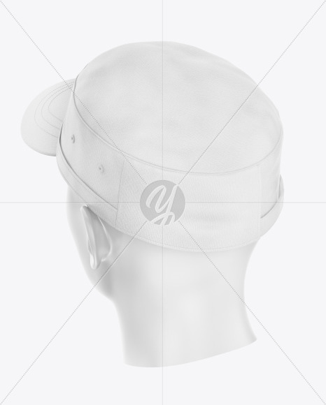 Military Cap Mockup - Back View