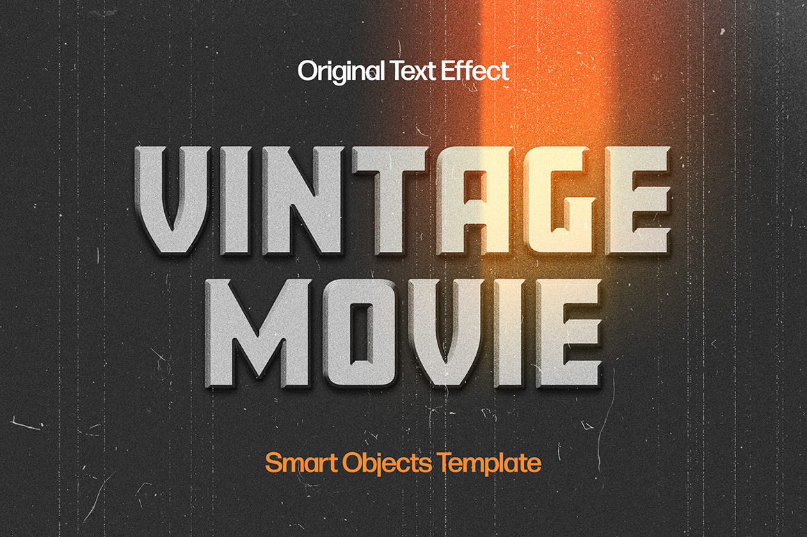 Retro Movie Text Effect