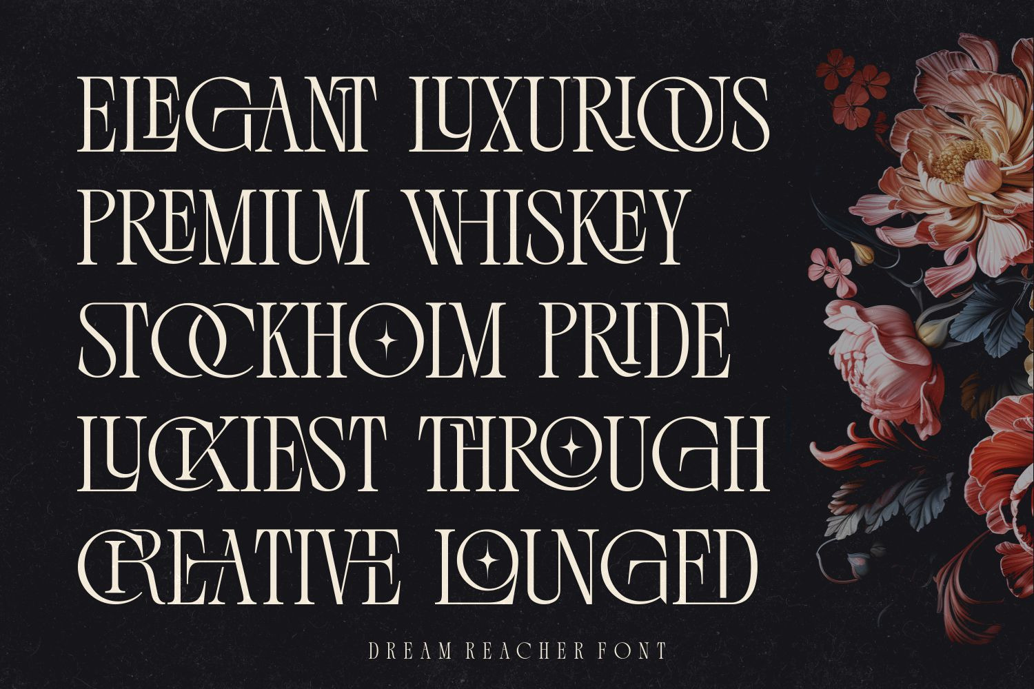 Dream Reacher - Stylish Ligature Serif Font