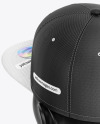 Snapback Cap w/ Sticker Mockup - Back View