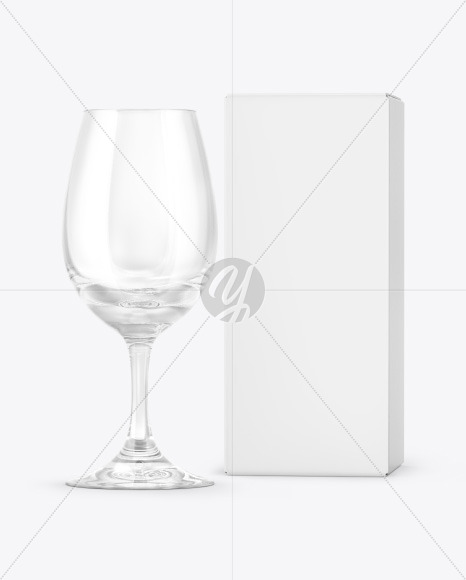Whiskey Nosing Glass w/Box Mockup