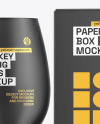Whiskey Nosing Glass w/Box Mockup