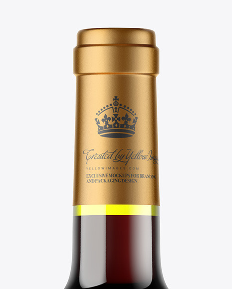 Green Glass Red Wine Bottle Mockup Green Glass Red Wine Bottle Mockup