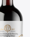 Green Glass Red Wine Bottle Mockup Green Glass Red Wine Bottle Mockup