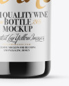 Green Glass Red Wine Bottle Mockup Green Glass Red Wine Bottle Mockup