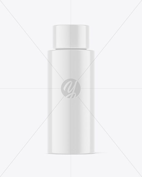 Glossy Plastic Bottle Mockup