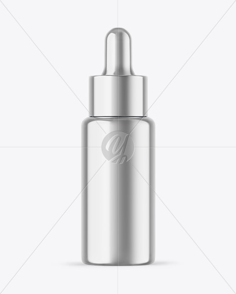 Metallic Dropper Bottle Mockup