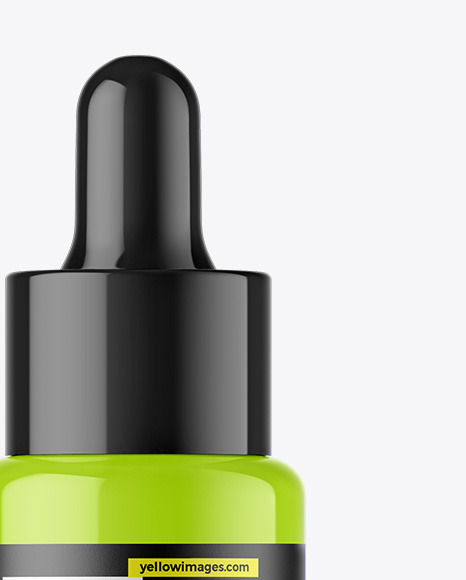 Glossy Dropper Bottle Mockup