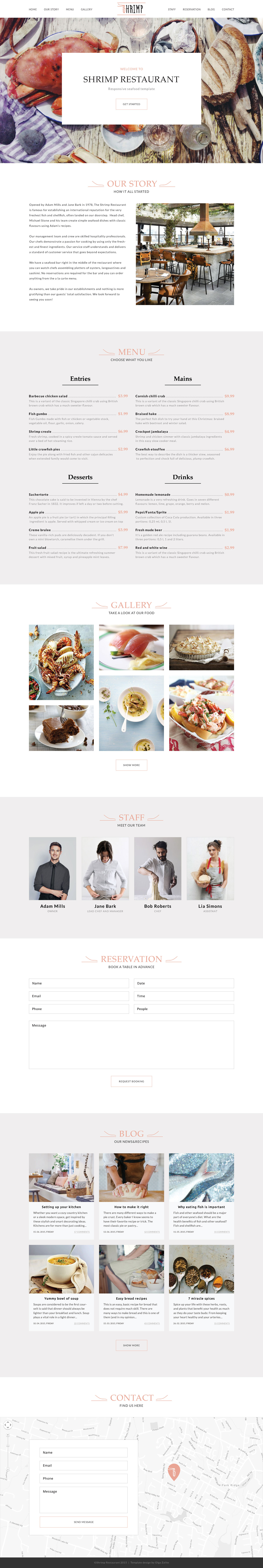 Restaurant set template Restaurant set template
