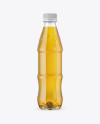 Clear Plastic 350ml Bottle with Soft Drink Mockup