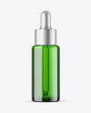 Green Glass Dropper Bottle Mockup