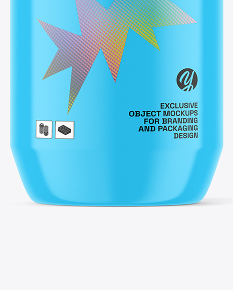 Glossy Plastic Jar Mockup