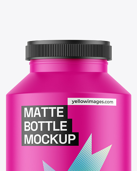 Matte Plastic Bottle Mockup