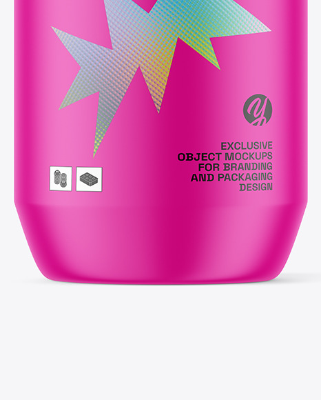 Matte Plastic Bottle Mockup