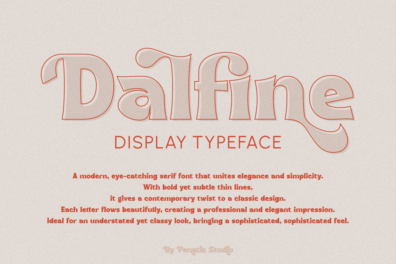 Dalfine Display Typeface