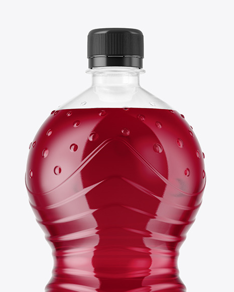 2L PET Juice Bottle Mockup