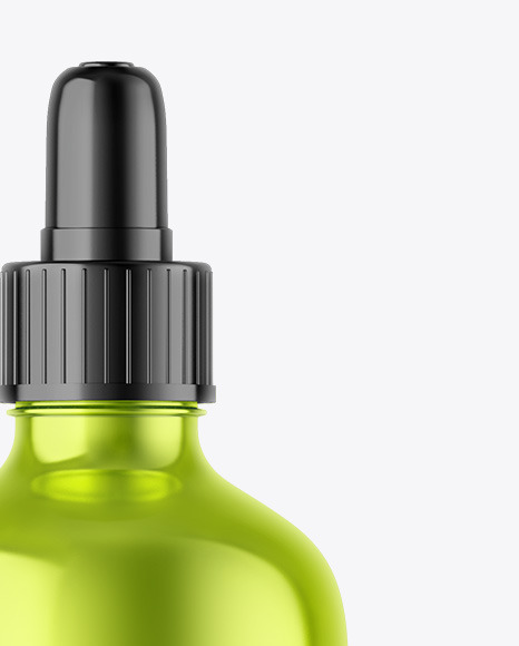 Metallic Dropper Bottle Mockup