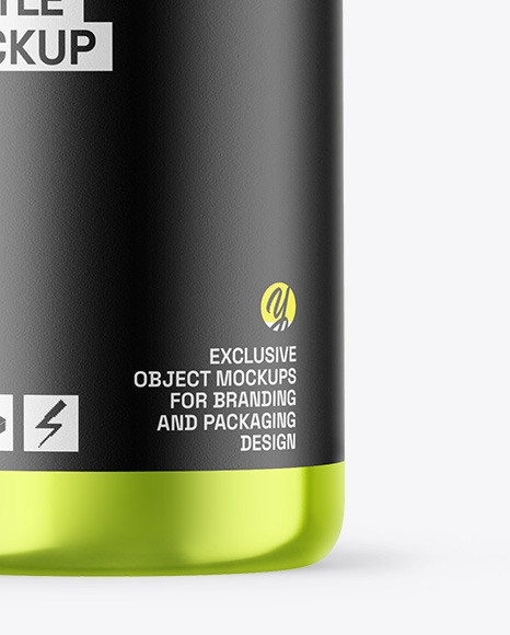 Metallic Dropper Bottle Mockup