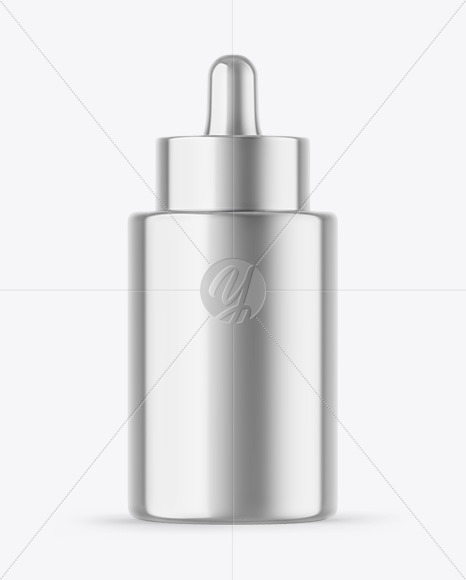 Metallic Dropper Bottle Mockup