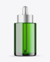 Green Glass Dropper Bottle Mockup