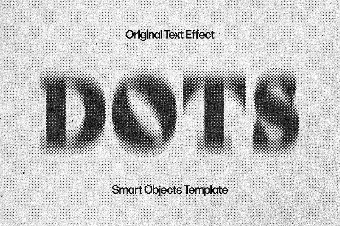 Blurred Dots Text Effect Blurred Dots Text Effect