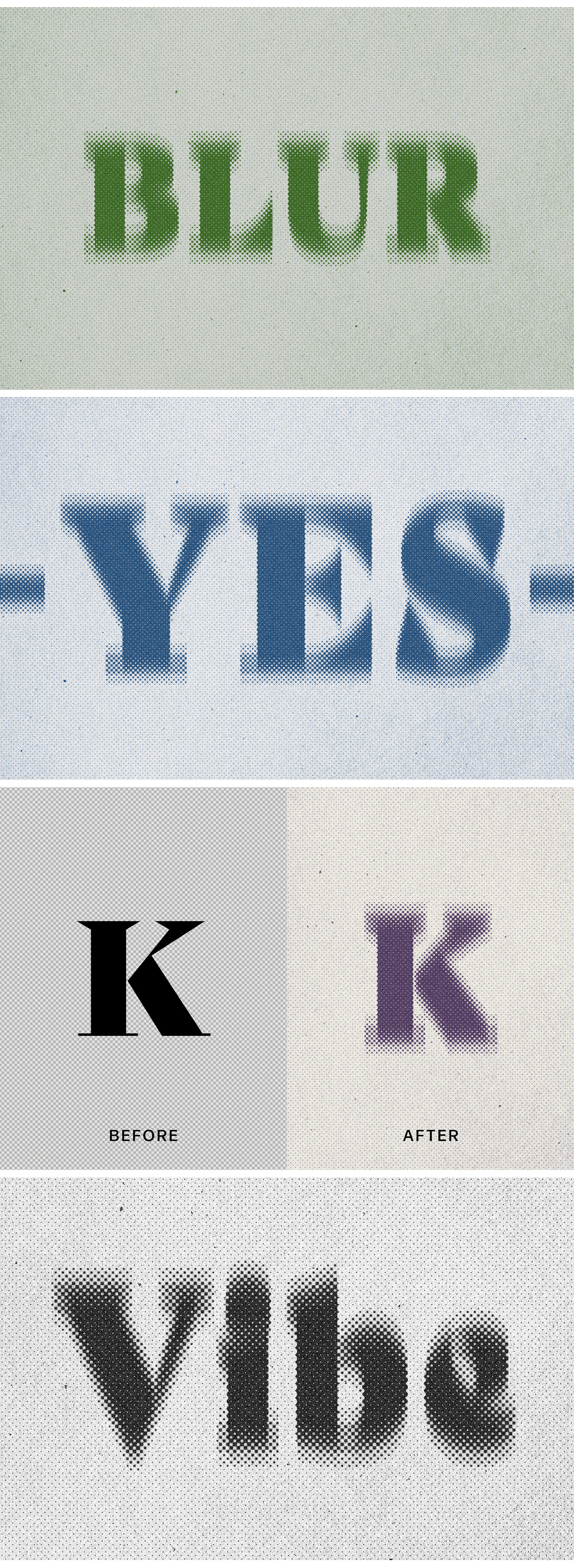 Blurred Dots Text Effect Blurred Dots Text Effect