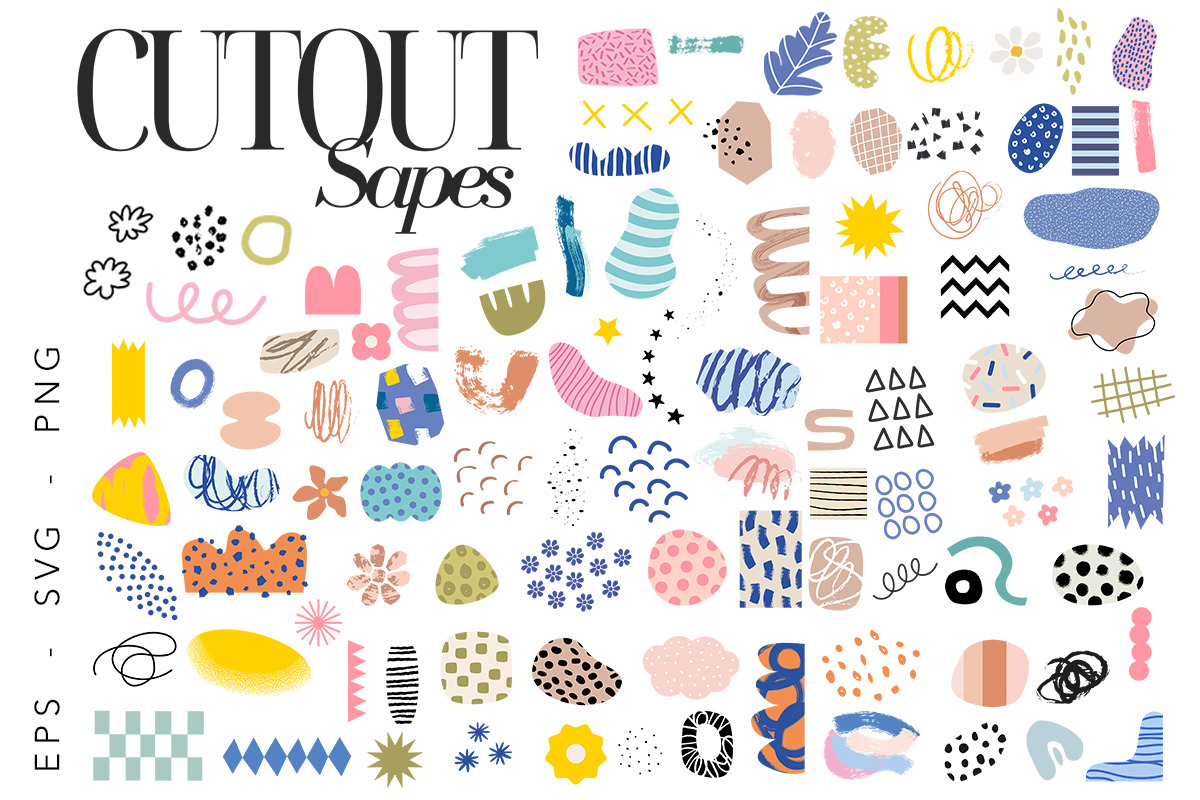 Cutout Collage Shapes