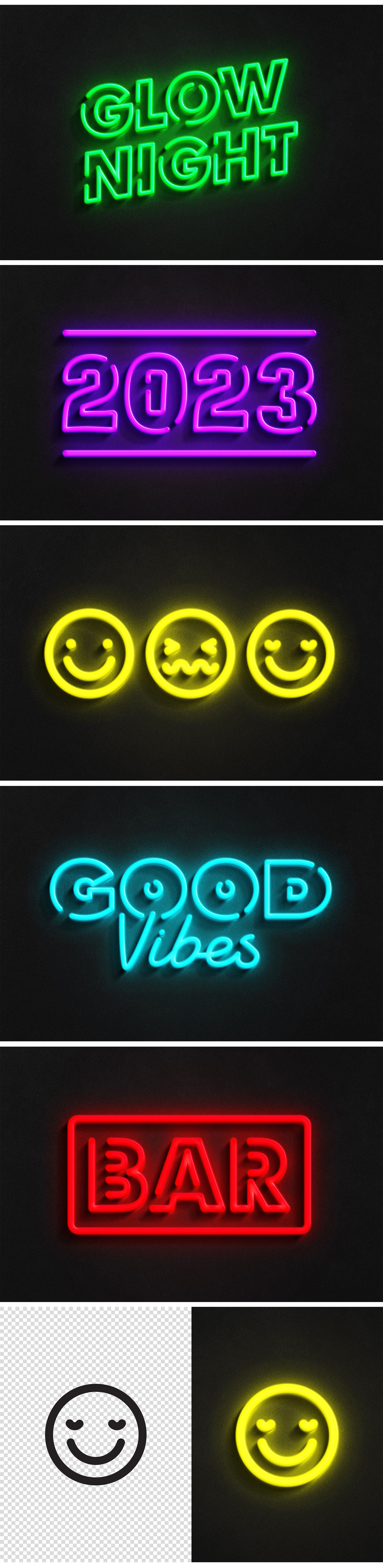 Neon Logo Mockup