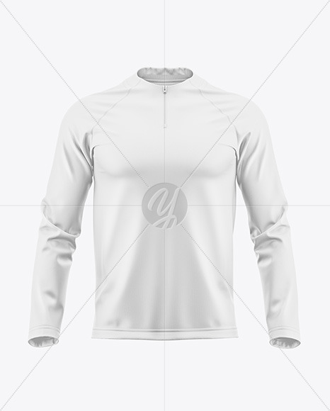 Men’s Reglan Long Sleeve T-Shirt Mockup - Front View