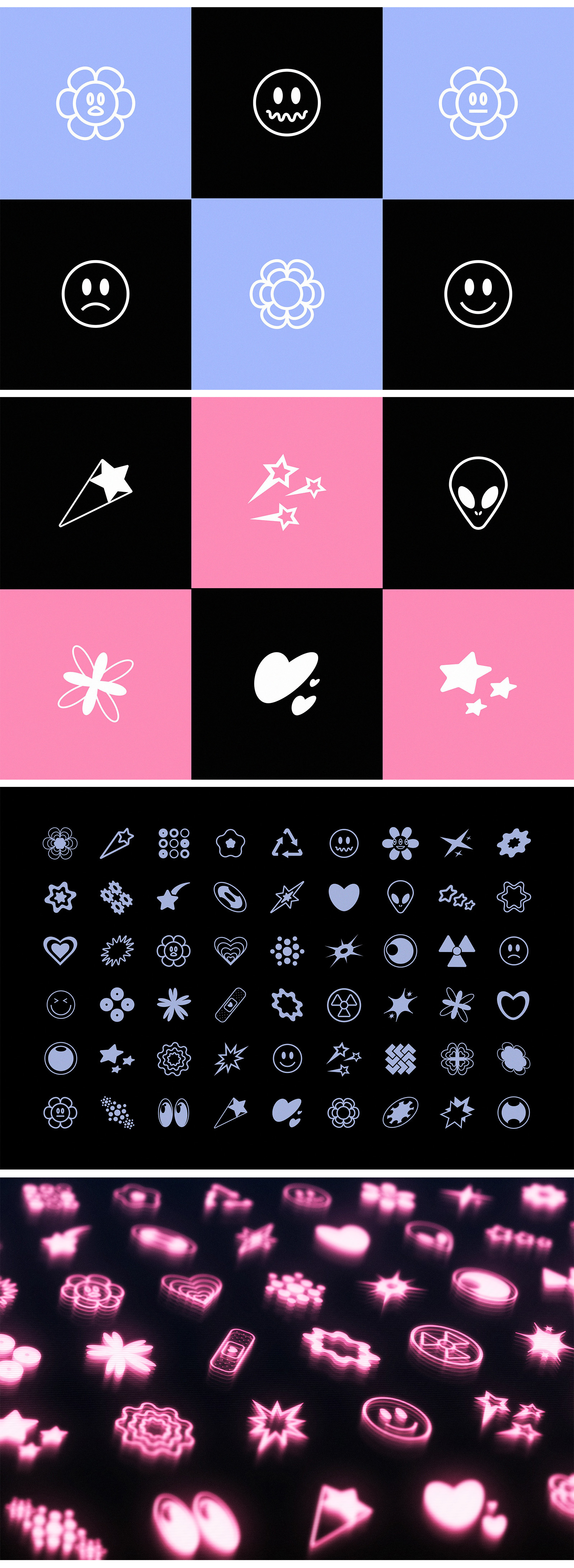 Y2K Metamodern Shapes Set Y2K Metamodern Shapes Set