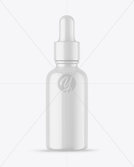 Glossy Dropper Bottle Mockup