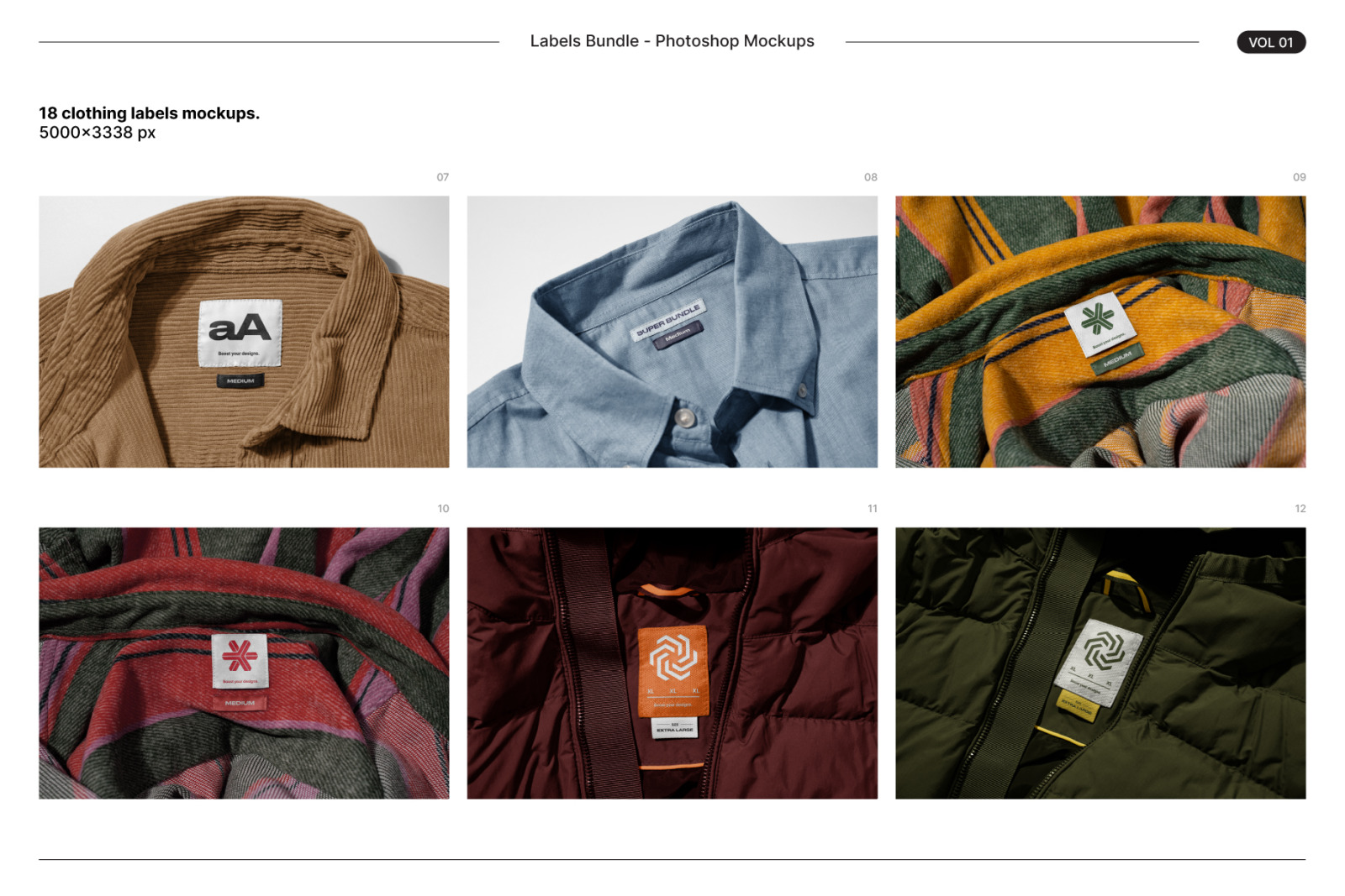 Clothing Labels Mockups