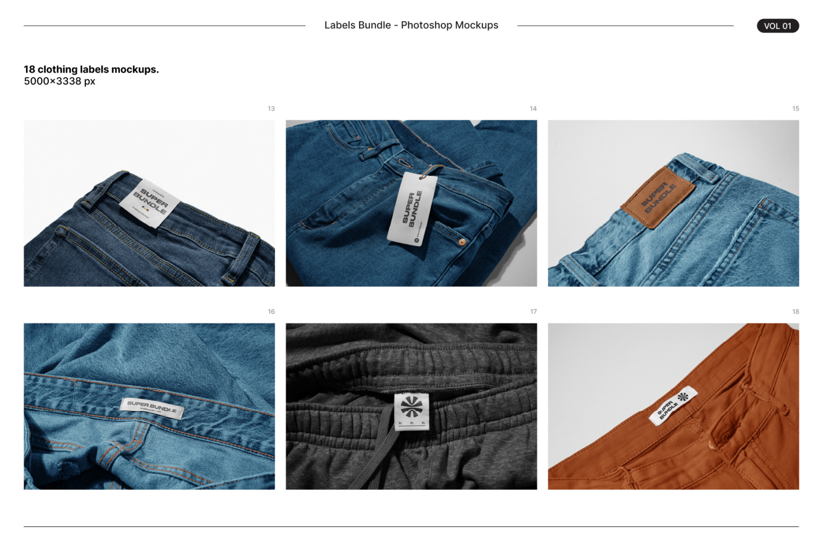 Clothing Labels Mockups