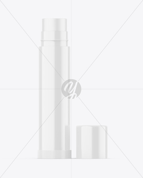 Glossy Lip Balm Tube Mockup