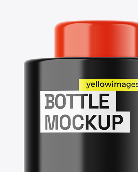 Glossy Bottle Mockup