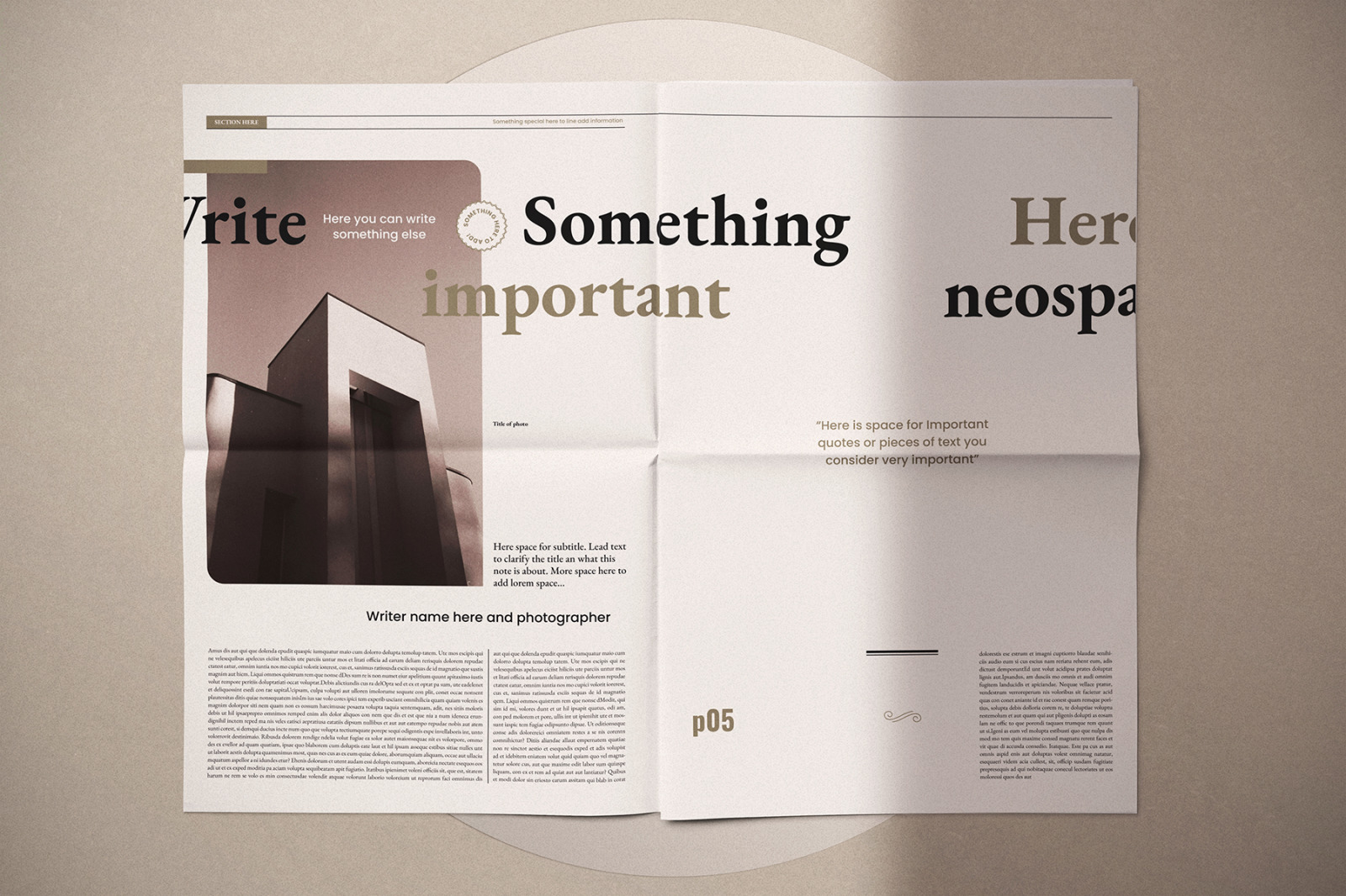 The NeoSpaper Indesign Template