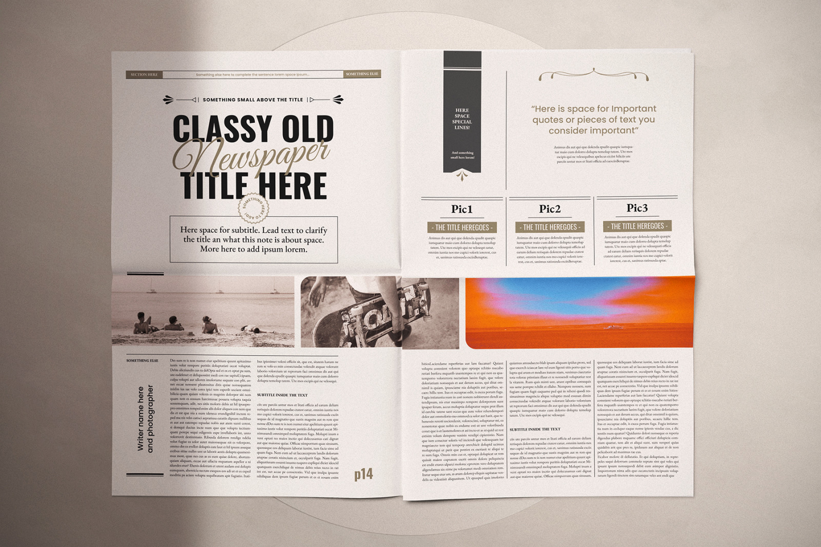 The NeoSpaper Indesign Template