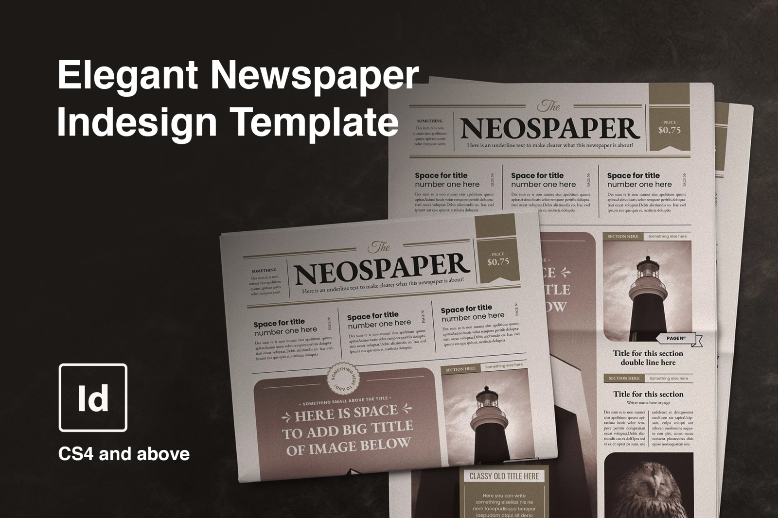 The NeoSpaper Indesign Template The NeoSpaper Indesign Template