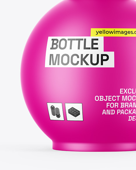 Matte Cosmetic Bottle Mockup