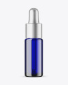 Blue Glass Dropper Bottle Mockup