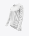 Women's Oversized Long Sleeve T-Shirt Mockup