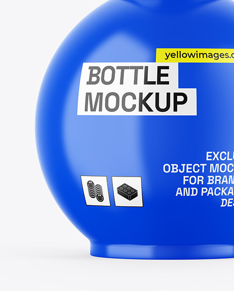 Glossy Cosmetic Bottle Mockup