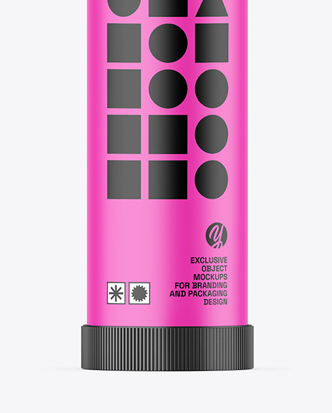 Matte Lip Balm Tube Mockup