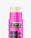 Matte Lip Balm Tube Mockup