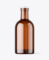 Amber Glass Bottle Mockup