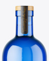 Blue Glass Bottle Mockup