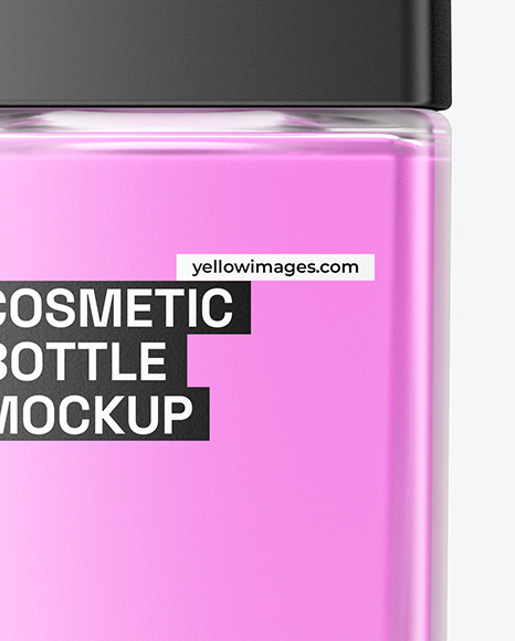 Frosted Glass Cosmetic Bottle Mockup Frosted Glass Cosmetic Bottle Mockup