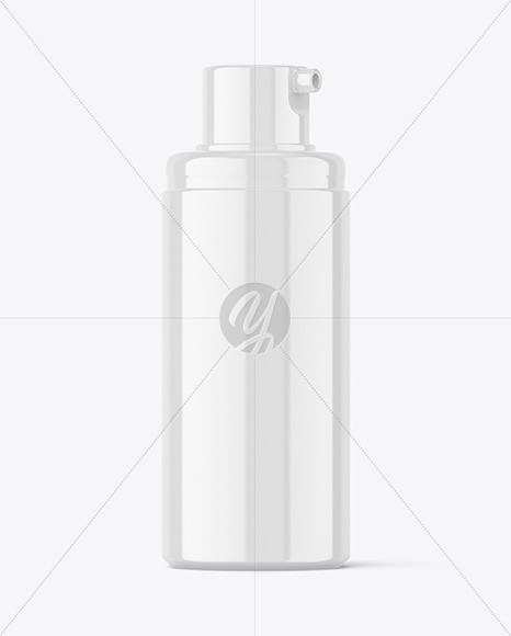 Glossy Airless Bottle Mockup Glossy Airless Bottle Mockup
